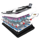 CLAVIER MÉCANIQUE AQIRYS ADARA, RGB AVEC ANTI-GHOSTING, WHITE & BLACK 