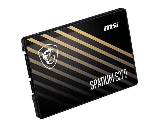 Disque dur interne SSD Sata 3 2.5 pouces MSI Spatium S270 - 960Go 