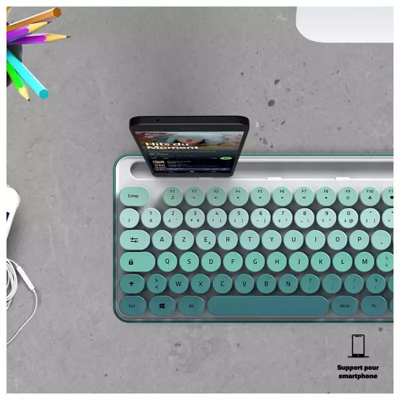 ADVANCE PEPS PACK CLAVIER SOURIS SANS FIL VERT 