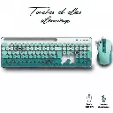 ADVANCE PEPS PACK CLAVIER SOURIS SANS FIL VERT 