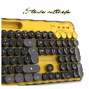 ADVANCE PEPS PACK CLAVIER SOURIS SANS FIL  JAUNE 