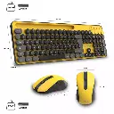 ADVANCE PEPS PACK CLAVIER SOURIS SANS FIL  JAUNE 