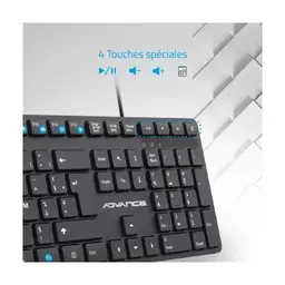 ADVANCE CLAVIER CLA-5100 SILENCIEUX FILAIRE USB 