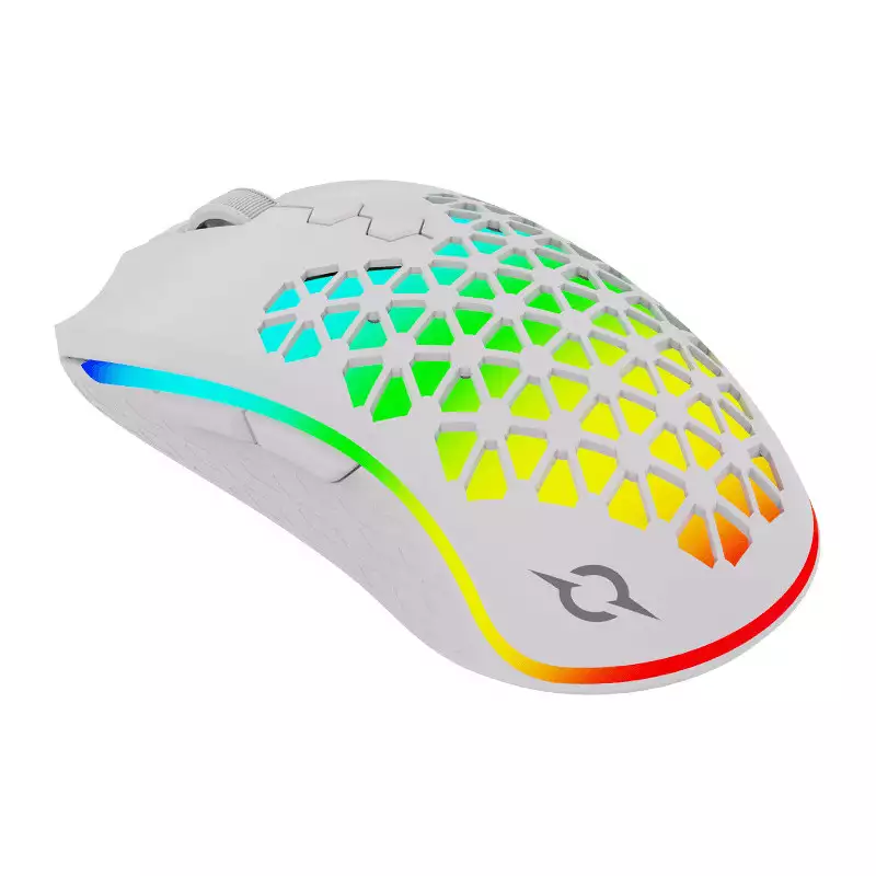 SOURIS GAMER AQIRYS TGA W, RGB, Filaire, White 
