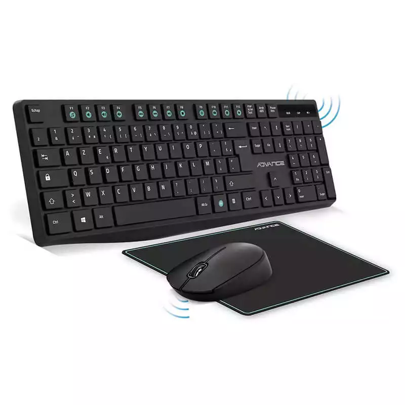 ADVANCE PACK CLAVIER SOURIS SANS FIL 