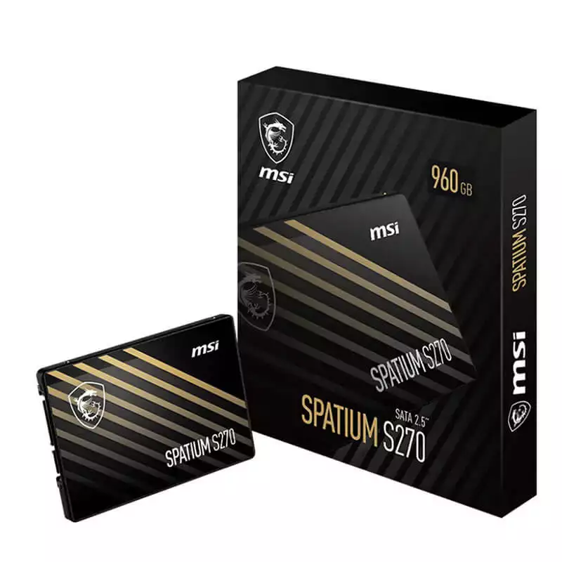 Disque dur interne SSD Sata 3 2.5 pouces MSI Spatium S270 - 960Go 
