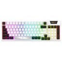 CLAVIER MÉCANIQUE AQIRYS ADARA, RGB AVEC ANTI-GHOSTING, WHITE & BLACK 